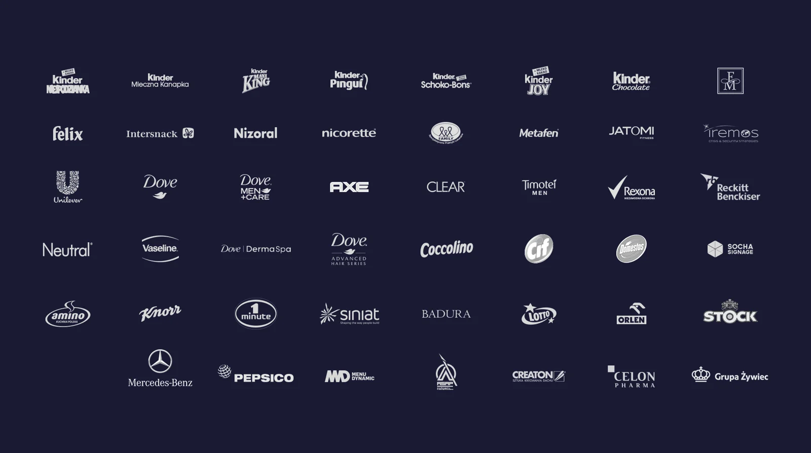 A selection of brands in the Hackett Hamilton portfolio